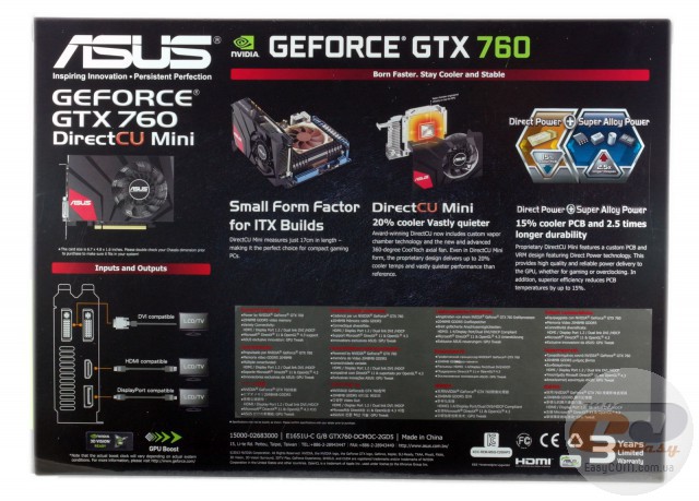 ASUS GeForce GTX 760 DirectCU Mini OC