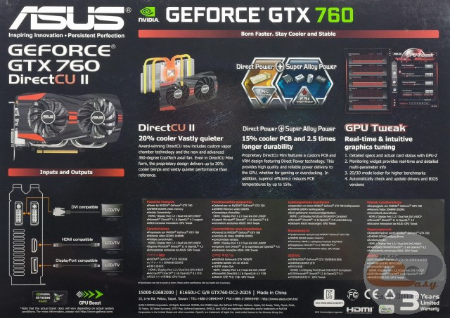 ASUS GTX760-DC2-2GD5