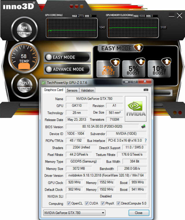 Inno3D GeForce GTX 780 HerculeZ 2000
