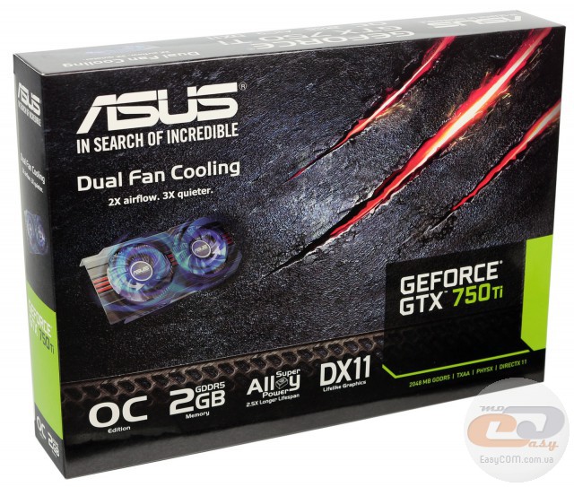 ASUS GeForce GTX 750 Ti ОС (GTX750TI-OC-2GD5)