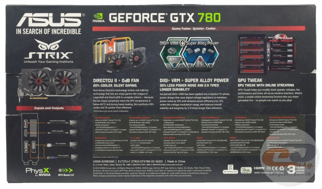 ASUS GeForce GTX 780 STRIX OC (STRIX-GTX780-OC-6GD5)