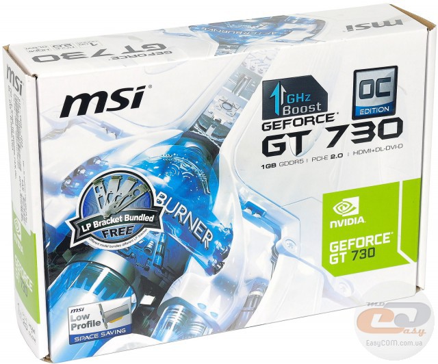 MSI GeForce GT 730 (N730K-1GD5LP/OC)