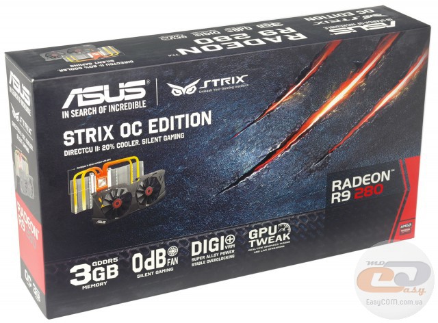 ASUS Radeon R9 280 STRIX OC (STRIX-R9280-OC-3GD5)