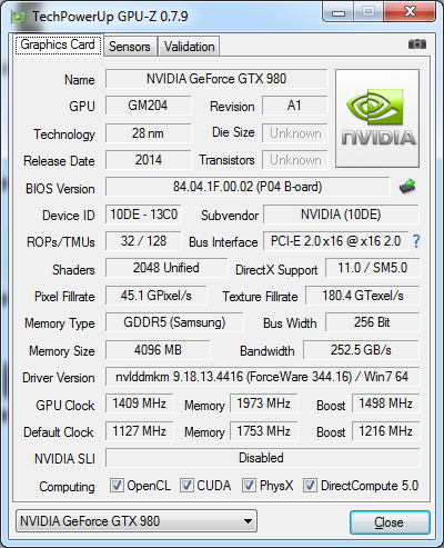 NVIDIA GeForce GTX 980