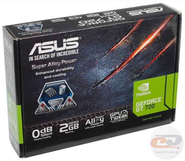 ASUS GeForce GT 720 Silent (GT720-SL-2GD3-BRK)