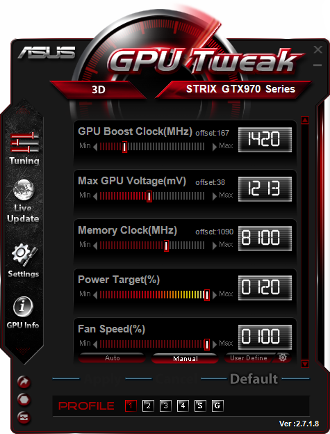 ASUS GeForce GTX 970 STRIX DirectCU II OC (STRIX-GTX970-DC2OC-4GD5)