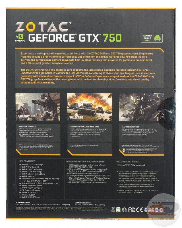 ZOTAC GeForce GTX 750 (ZT-70701-10M)