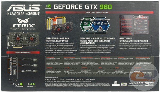 ASUS GeForce GTX 980 STRIX OC (STRIX-GTX980-DC2OC-4GD5)