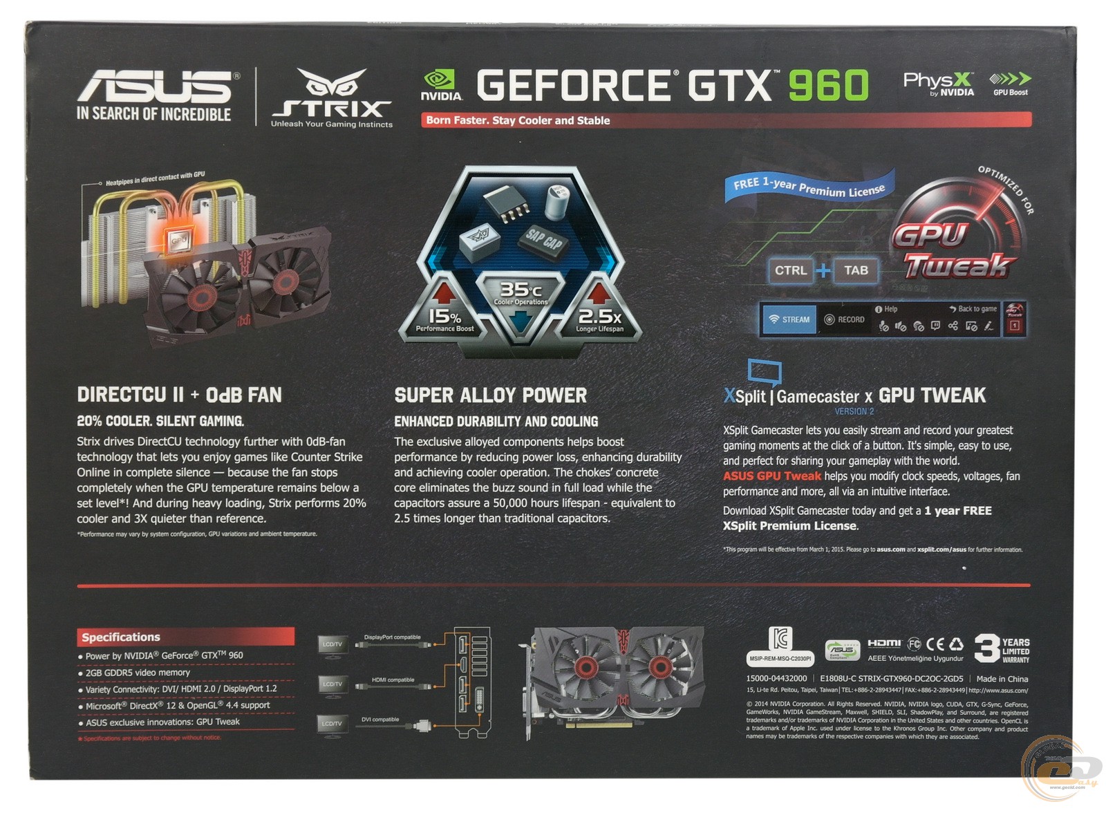 Asus Geforce Gtx Strix Directcu Ii Oc