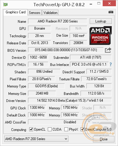 HIS R7 260X iPower IceQ X2 2GB GDDR5 PCI-E DLDVI-D+DLDVI-I/DP/HDMI (H260XQM2GD)