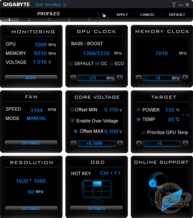 GIGABYTE GeForce GTX 960 G1.GAMING (GV-N960G1 GAMING-2GD)