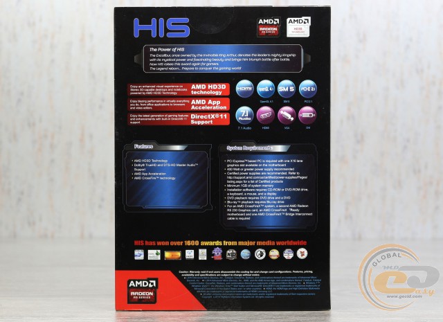 HIS R5 230 Silence 2GB DDR3 PCI-E DLDVI-D/HDMI/VGA (H230H2G)