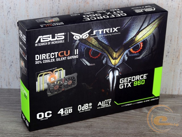 ASUS GeForce GTX 960 STRIX DirectCU II OC (STRIX-GTX960-DC2OC-4GD5)
