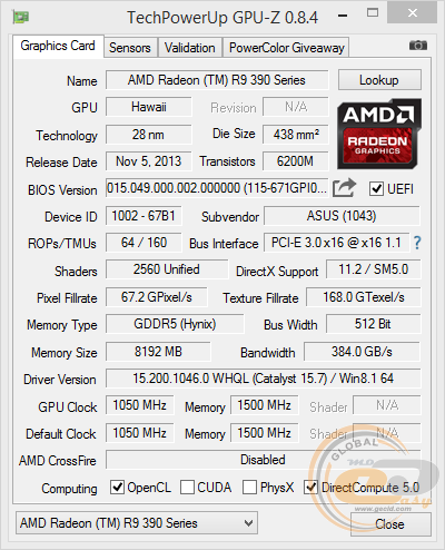 ASUS STRIX R9 390 (STRIX-R9390-DC3OC-8GD5-GAMING)