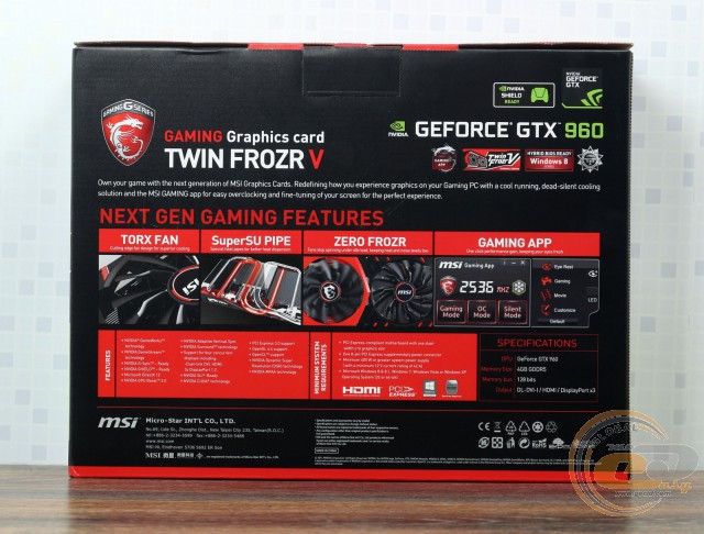 MSI GeForce GTX 960 GAMING 4G