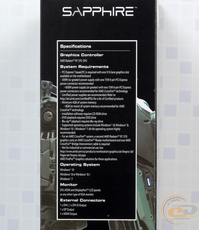 SAPPHIRE NITRO R7 370 4G D5