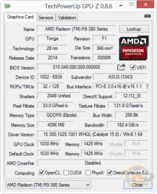 ASUS STRIX R9 380X (ASUS STRIX-R9380X-OC4G-GAMING)