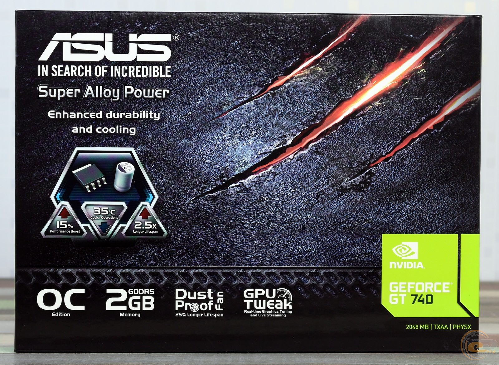 GT740-OC-2GD5 ASUS Nvidia GeForce GT 740 2GB GDDR5 128-Bit HDMI / D-Sub /  HDCP Support / DVI-D PCI-Express 3.0 Video Graphics Card