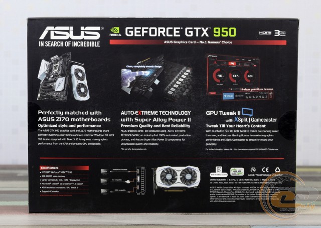 ASUS GeForce GTX 950 (GTX950-OC-2GD5)