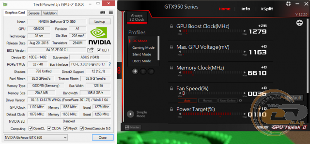 ASUS GeForce GTX 950 (GTX950-OC-2GD5)