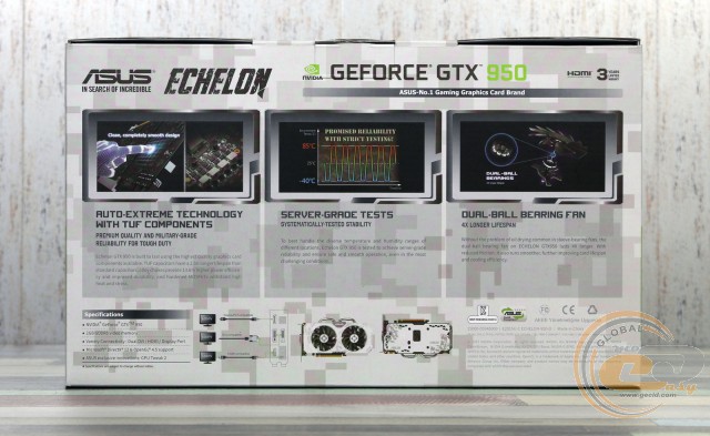 ASUS Echelon GeForce GTX 950 (ECHELON-GTX950-O2G)