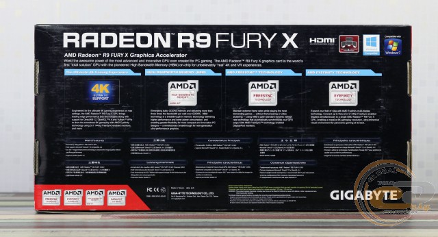 GIGABYTE Radeon R9 FURY X (GV-R9FURYX-4GD-B)