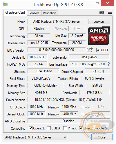 MSI Radeon R7 370 GAMING 4G