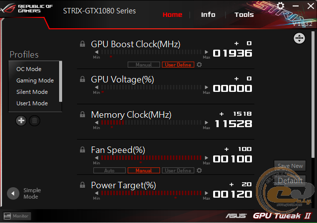 ASUS ROG STRIX GeForce GTX 1080 GAMING OC (ROG STRIX-GTX1080-O8G-GAMING)