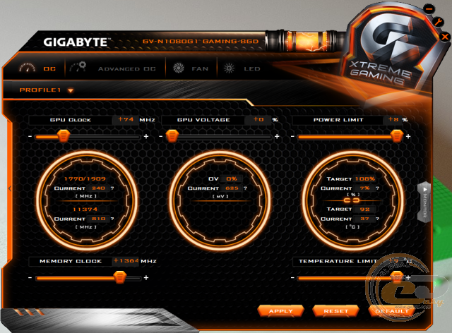 GIGABYTE GeForce GTX 1080 G1 Gaming (GV-N1080G1 GAMING-8GD)