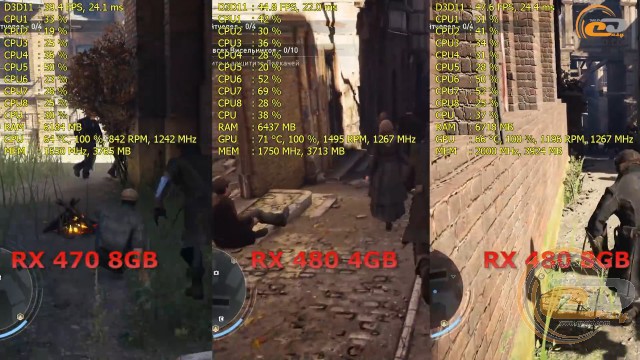 AMD Radeon RX 470 vs Radeon RX 480