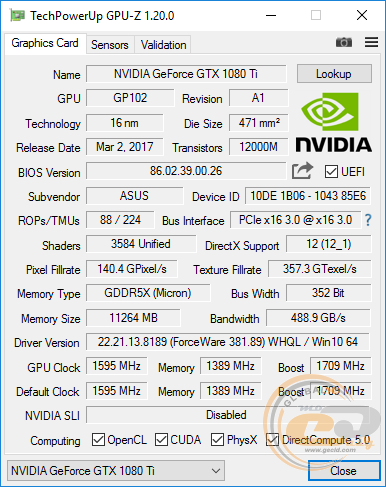 ROG STRIX GeForce GTX 1080 Ti OC Edition