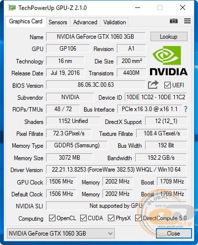 MAXSUN GeForce GTX 1060 Terminator 3G