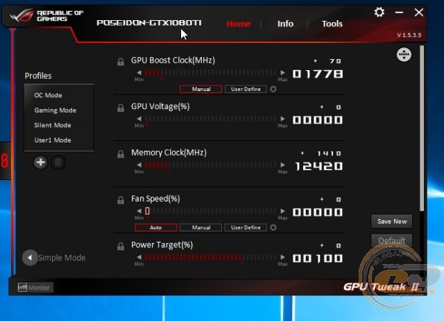 ROG Poseidon GeForce GTX 1080 Ti Platinum edition (ROG-POSEIDON-GTX1080TI-P11G-GAMING)