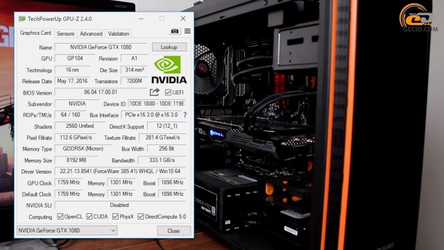 Radeon RX Vega 64 vs GeForce GTX 1080