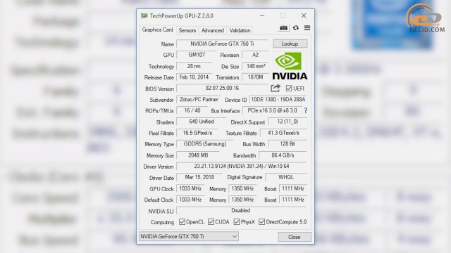 GeForce GTX 750 Ti