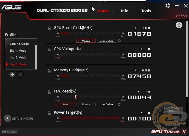 ASUS DUAL GeForce GTX 1050 OC Edition (DUAL-GTX1050-O2G-V2)