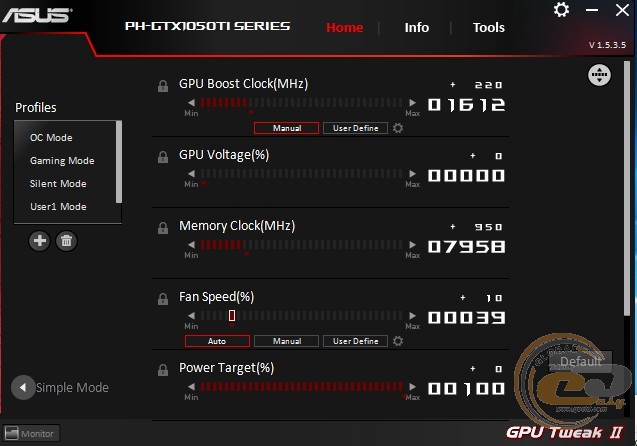 ASUS Phoenix GeForce GTX 1050 Ti (PH-GTX1050TI-4G)