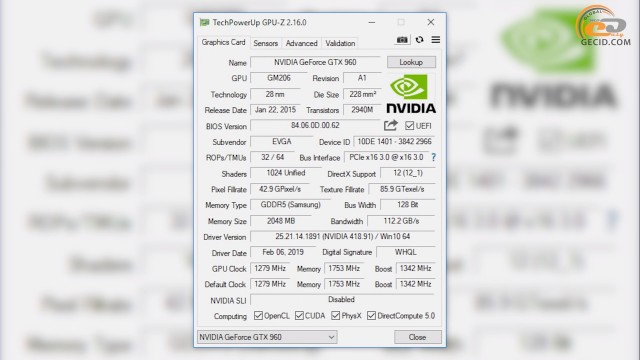 GeForce GTX 960