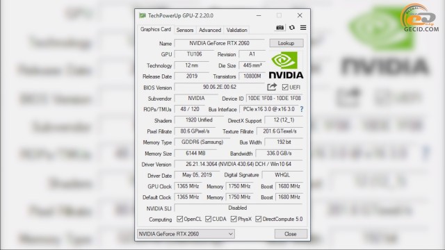 Palit GeForce RTX 2060 GamingPro