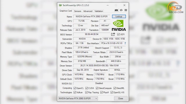 NVIDIA GeForce RTX 2060 SUPER