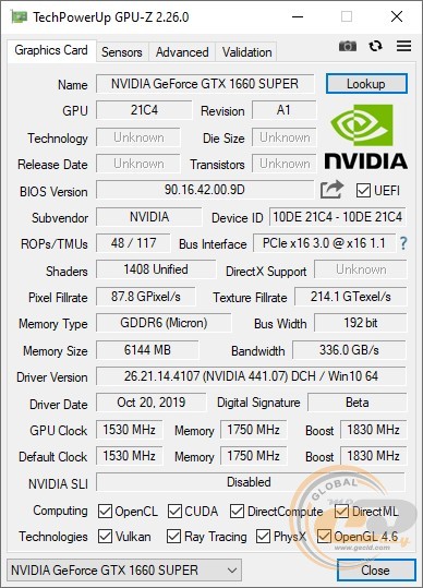 Palit GeForce GTX 1660 SUPER GamingPro OC