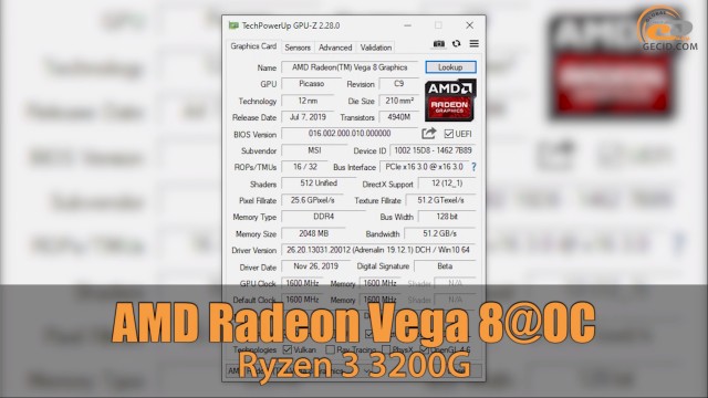 Radeon Vega 8