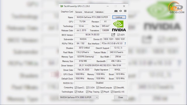 GeForce RTX 2080 SUPER
