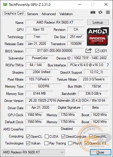 PowerColor Red Dragon Radeon RX 5600 XT OC