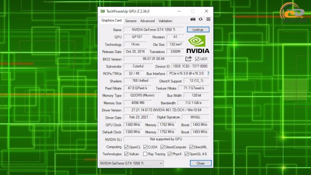 GeForce GTX 1050 Ti