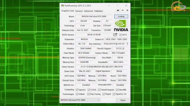 NVIDIA GeForce RTX 3060