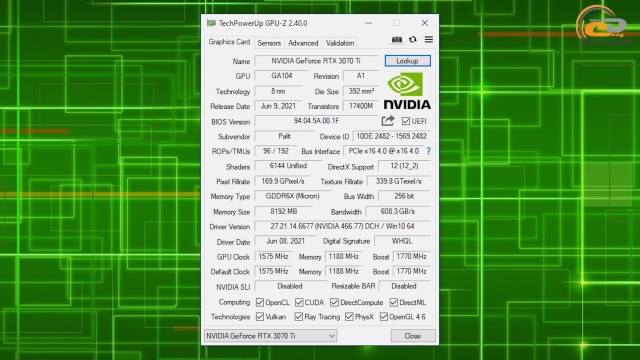 NVIDIA GeForce RTX 3070 Ti