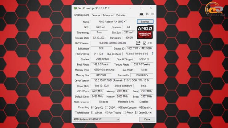 Radeon RX 6600 XT