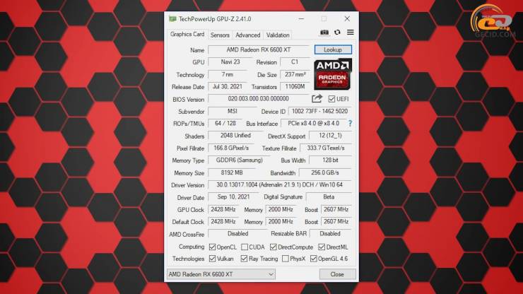 Radeon RX 6600 XT