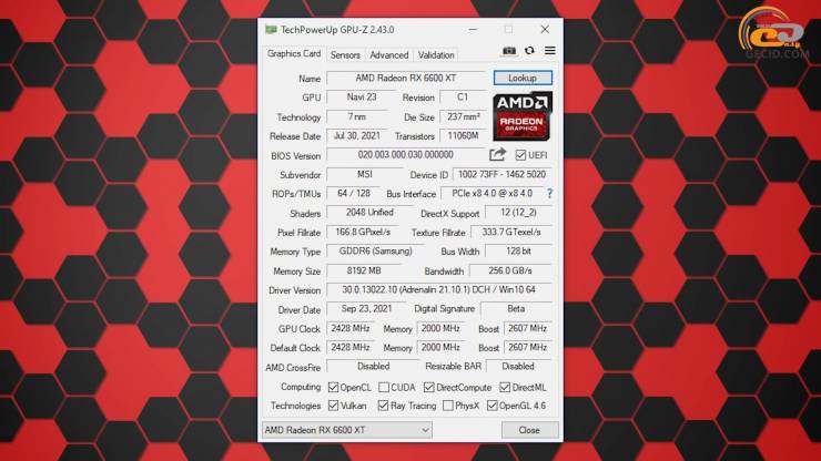 Radeon RX 6600 XT